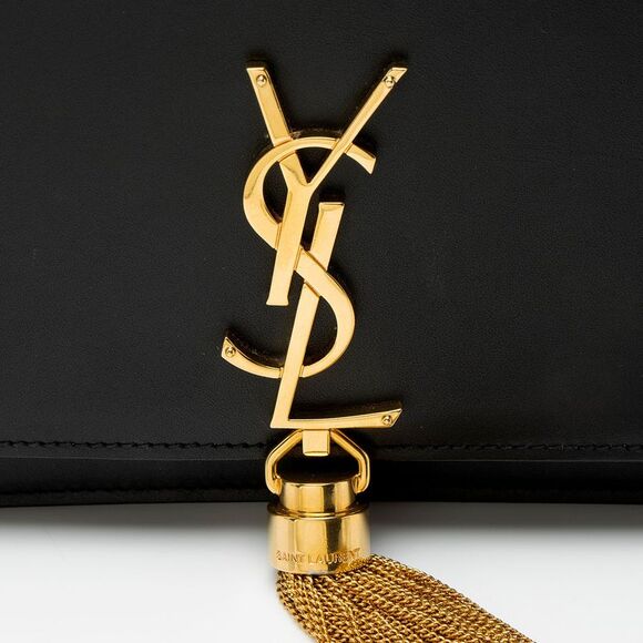 Saint Laurent Calfskin Monogram Kate Tassel Chain Wallet - Picture 2 of 10